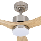 Ventilador de Teto com Controle Remoto Spirit Orygem com Led 3 Pás 132 cm Marfim Bivolt