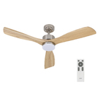 Ventilador de Teto com Controle Remoto Spirit Orygem com Led 3 Pás 132 cm Marfim Bivolt