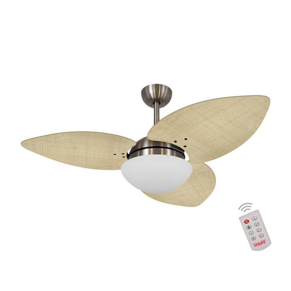 Ventilador De Teto Dormamu Bronze 3 Pás Palmae Natural 220v C
