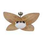 Ventilador De Teto Dormamu Bronze 4 Pás Rádica Freijó 127v