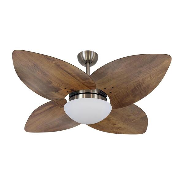 Ventilador De Teto Dormamu Bronze 4 Pás Rádica Imbuia 127v