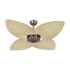Ventilador De Teto Dormamu Bronze Office 4 Pás Palmae Natural