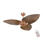 Ventilador De Teto Dormamu Cobre Office 3 Pás Rádica Imbuia 2