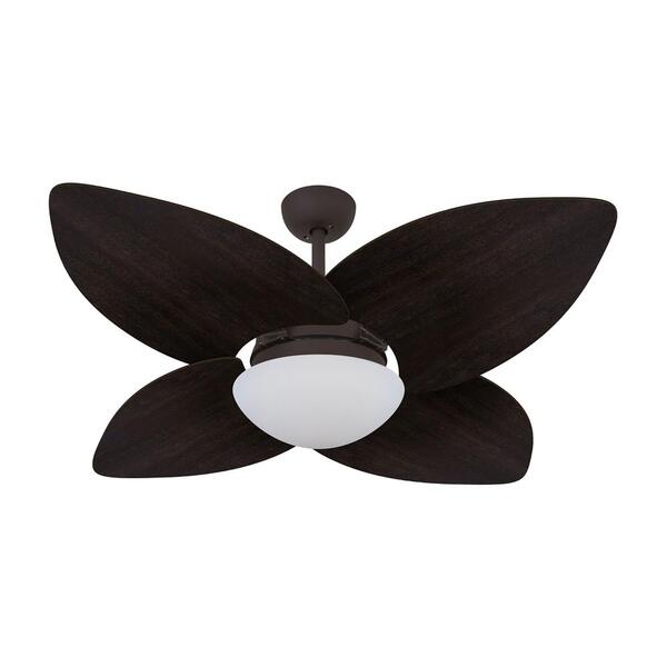 Ventilador De Teto Dormamu Marrom Texturizado 4 Pás Tabaco 22