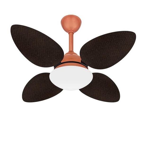 Ventilador De Teto Econômico Pétalo 4 Pás Palha Ventax 110v