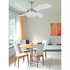 Ventilador de Teto Escovado 4 Pás Platinum Fly Branco 127V