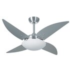 Ventilador de Teto Escovado 4 Pás Quad Titânio 220V