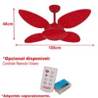 Ventilador de Teto Escovado 4 Pás VR42 Petalo Titânio 220V