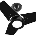 Ventilador De Teto Fit Led Venti-delta Preto 110v+controle