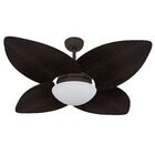 Ventilador De Teto Fosco Vidro Fechado Dunamis Volare Marrom