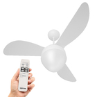 Ventilador De Teto Gale Branco P/ 2 Lâmpadas Ponente Controle