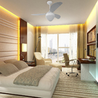 Ventilador De Teto Gale Branco Para 2 Lâmpadas Luxo Ponente 2