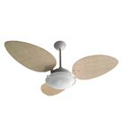 Ventilador De Teto Giravento Caribe Super Branco Pás Rattan N