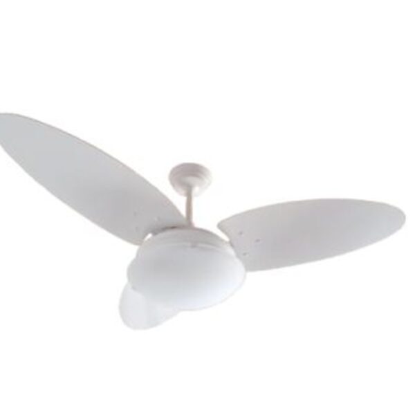 Ventilador De Teto Giravento Egito Super Branco Pás Omega 220v