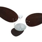 Ventilador De Teto Giravento Madri Super Branco Pás Rattan Ch