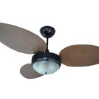 Ventilador De Teto Giravento Madri Super Preto Pás Rattan Cho