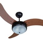 Ventilador De Teto Giravento Valência New Preto Pás Curvas Mo