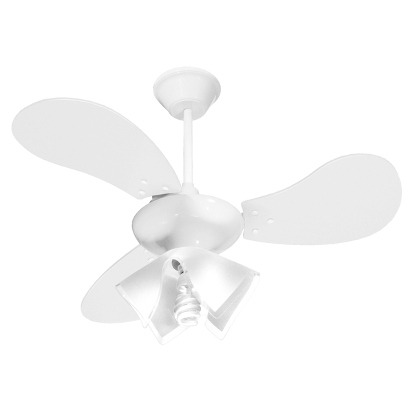 Ventilador de Teto Grécia Branco 3 Pás Brancas 220V