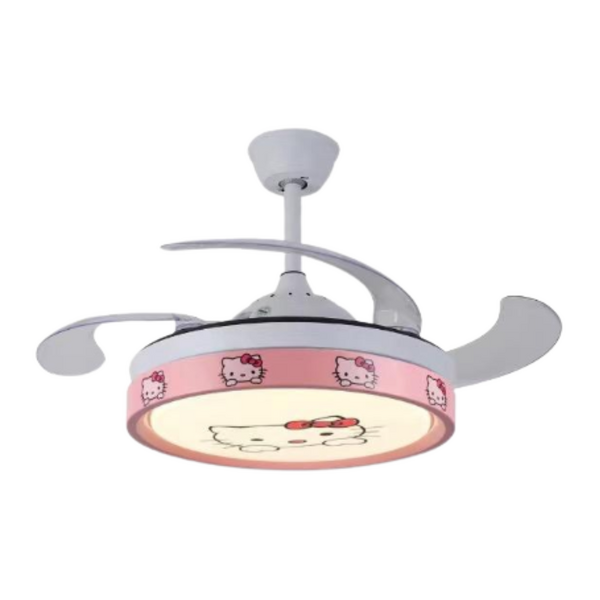 Ventilador de Teto Infantil 1073 com Abas Retráteis, Luz LED
