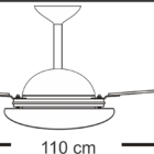 Ventilador De Teto Infinity Commerce Colonial Marrom 3 Pás Md