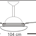 Ventilador De Teto Infinity Lux Branco 3 Pás Mdf Bco 110v+con
