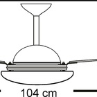 Ventilador De Teto Infinity Lux Led 6000k Branco 3 Pás Mdf Bc