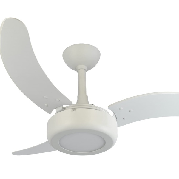 Ventilador De Teto Infinity Lux Led 6000k Branco 3 Pás Mdf Bc