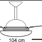 Ventilador De Teto Infinity Lux Led 6000k Marrom 3 Pás Mdf Tb