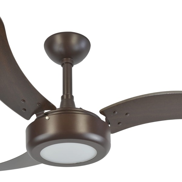 Ventilador De Teto Infinity Lux Led 6000k Marrom 3 Pás Mdf Tb