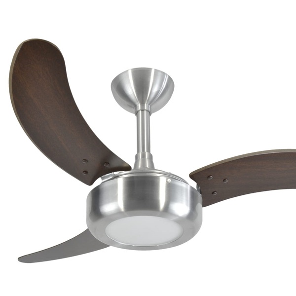 Ventilador De Teto Infinity Lux Led 6000k Prata Es 3 Pás Mdf