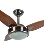 Ventilador De Teto Infinity Max Ouro Velho 3 Pás Mdf Mogno 11