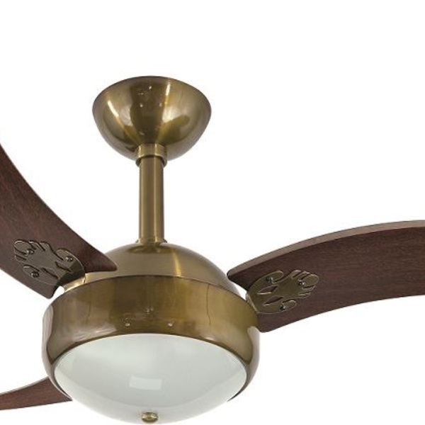 Ventilador De Teto Infinity Max Verde Fumê 3 Pás Mdf Tb 220v+