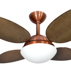 Ventilador De Teto Infinity Prime Cobre 4 Pás Rattan Tb 220 V