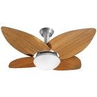 Ventilador De Teto Jet Aspen Venti-delta Prata 4pás Freijó 22