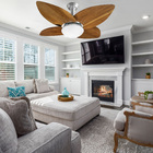 Ventilador De Teto Jet Aspen Venti-delta Prata Imbuia 220v