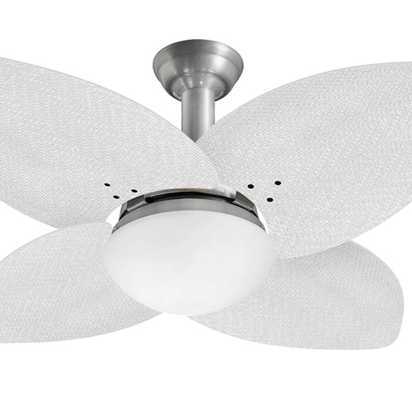 Ventilador De Teto Jet Aspen Venti-delta Prata Rattan Branca