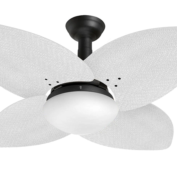 Ventilador De Teto Jet Aspen Venti-delta Preto Rattan Branca