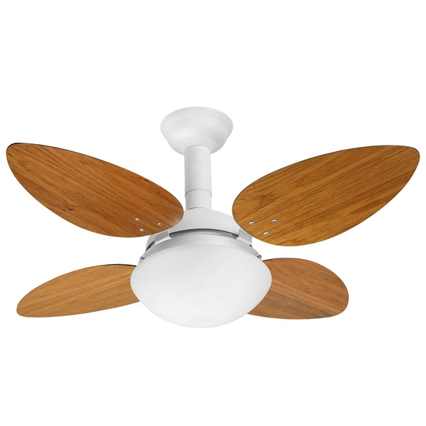 Ventilador De Teto Jet Pétalo Venti-delta Branco 4pás  Freijó