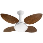 Ventilador De Teto Jet Pétalo Venti-delta Branco 4pás  Imbuia