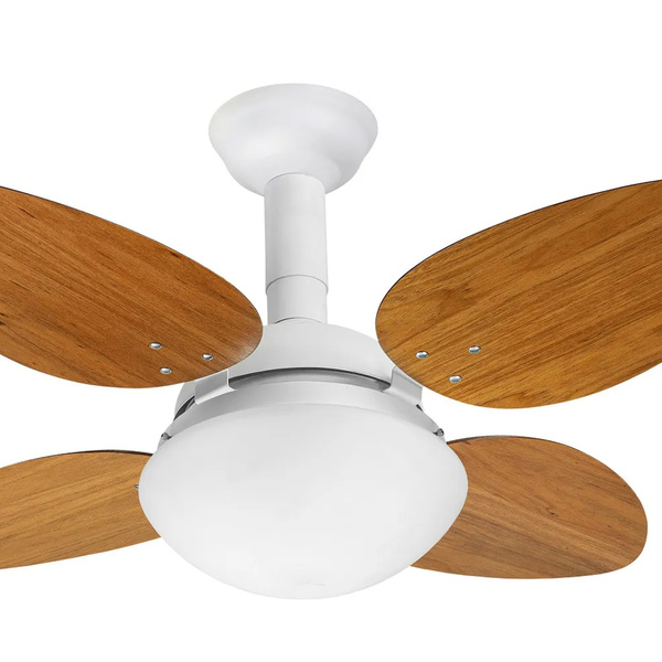 Ventilador De Teto Jet Pétalo Venti-delta Branco 4pás Freijó
