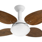 Ventilador De Teto Jet Pétalo Venti-delta Branco 4pás Imbuia