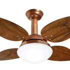 Ventilador De Teto Jet Pétalo Venti-delta Cobre 4pás Imbuia 2