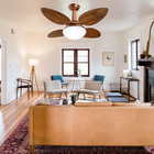 Ventilador De Teto Jet Pétalo Venti-delta Cobre 4pás Imbuia 2