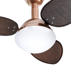 Ventilador De Teto Jet Ratan 127v 130w Venti-delta Cobre/ratan