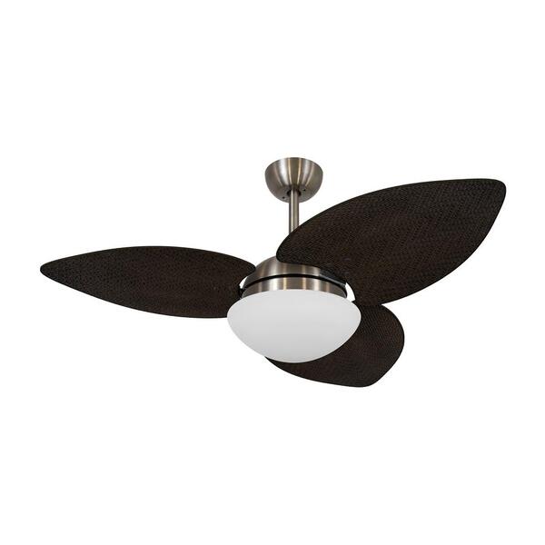 Ventilador De Teto Kovalski Bronze 3 Pás Palmae Tabaco 127v