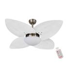 Ventilador De Teto Kovalski Bronze 4 Pás Palmae Branco 127v C