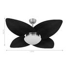 Ventilador De Teto Kovalski Café 4 Pás Tabaco 127v Com Contro