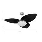 Ventilador De Teto Kovalski Cobre 3 Pás Rádica127v