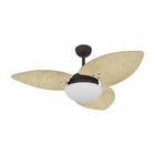 Ventilador De Teto Kovalski Marrom Texturizado 3 Pás Palmae N
