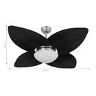 Ventilador De Teto Kovalski Marrom Texturizado 4 Pés Palmae B